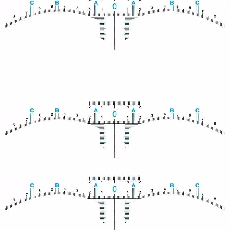 

20Pcs Eyebrow Ruler Micro Blading Permanent Makeup 3D Eyebrow Designer Tools Disposable Eyebrow Micro Blade Makeup Accessories