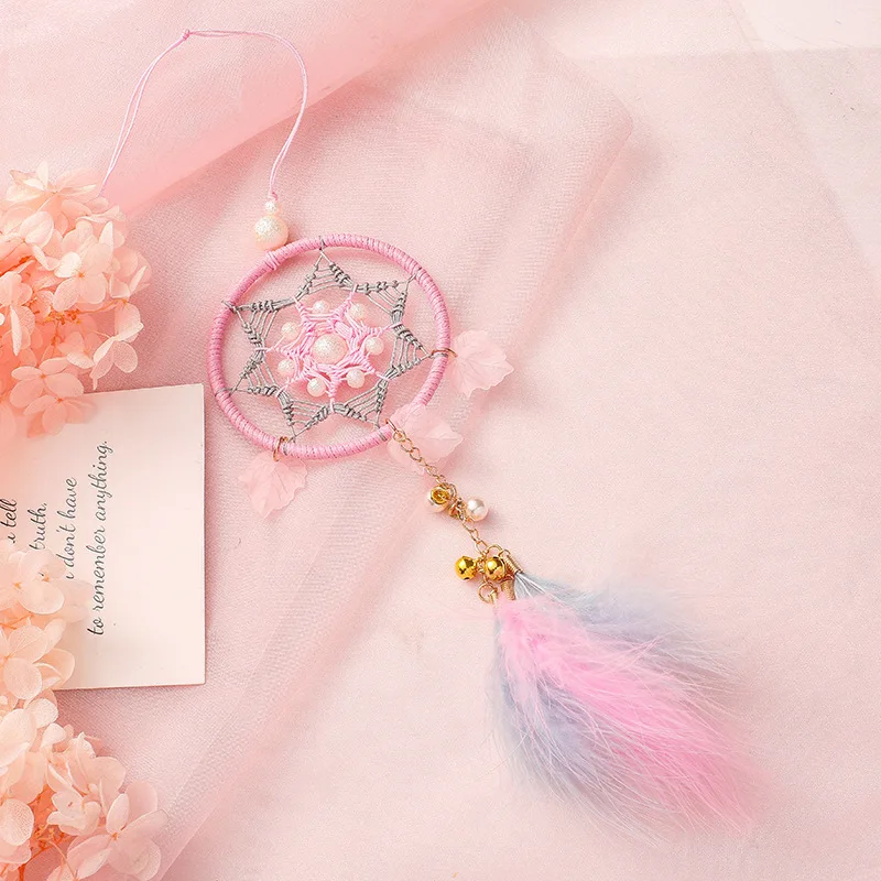 Новый милый маленький автомобиль ручной работы мужская белая луна Ловец снов |