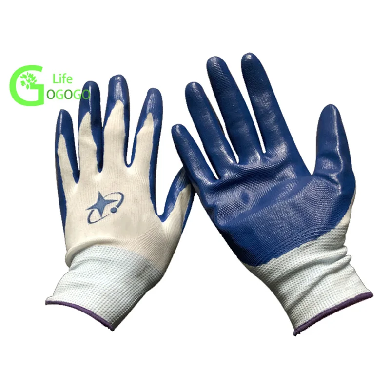 1 пара дышащих рабочих перчаток садовые перчатки резиновые с когтями легко