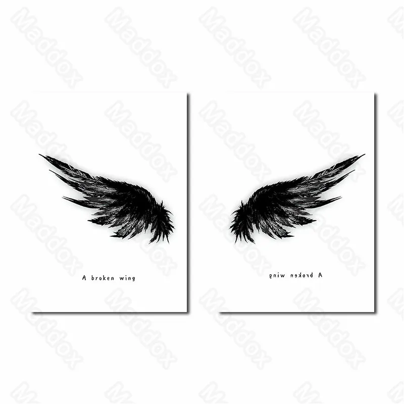 

Still Life Pattern Frameless Style Black Feather Big Wing Modern Minimalist Personality Creative Sofa Background Wall Mural
