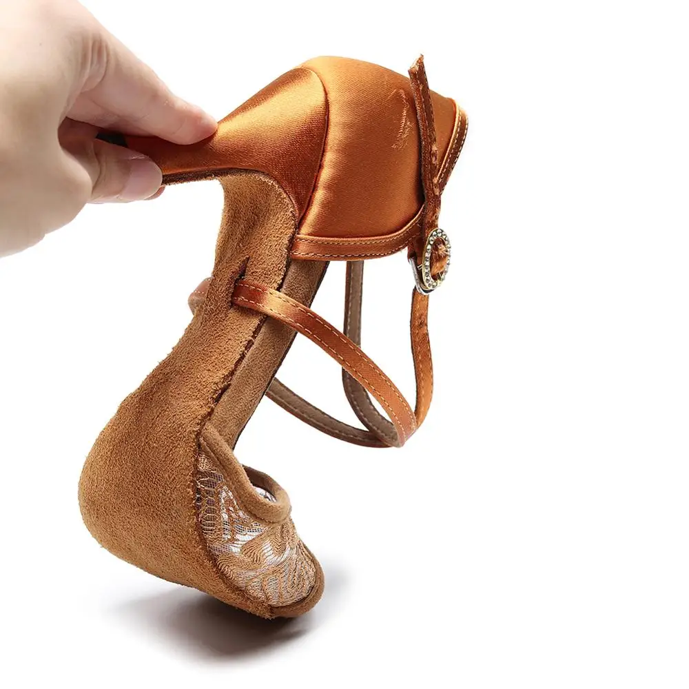 Коричневые туфли для латиноамериканских танцев DKZSYIM женские сандалии бальных