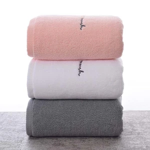 soft Embroidered Bath Face Towel Bathroom Shower Gift for Lovers Towel High Quality Egyptian Cotton Towels Adults Sweet Letters