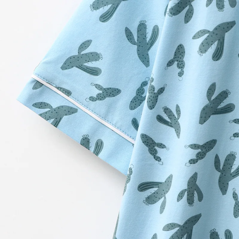 

Hasfia Nightdress Summer Women Casual Cotton Printed Sleepdress Ladies Comfortable Elastic Dressing Female Soft Loose Nightskirt