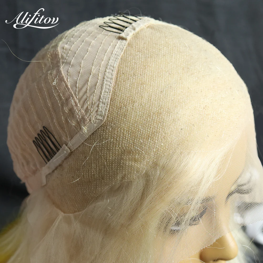 

ALIFITOV Rainbow Colored Lace Front Wigs Ombre 613 Blonde Lace Front Human Hair Wig Body Wave Colored Human Hair Wigs For Women