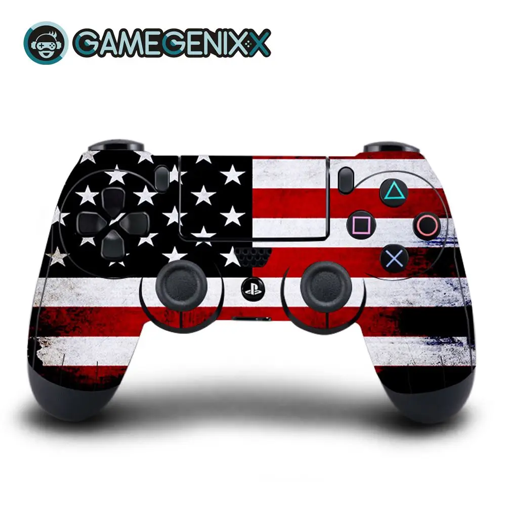 GAMEGENIXX виток винилопласта с наклейкой для Playstation PS4 контроллер Daulshock 4-американский флаг
