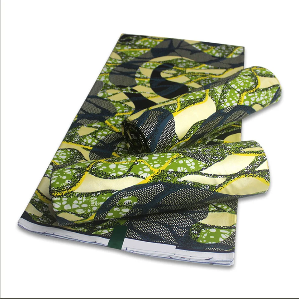 

Hot Selling Bronzing Ankara Fabric African Wax Print Gold Printing Cotton Fabric Ghana Nigerian Pagne Batik Wax Materials YST-44