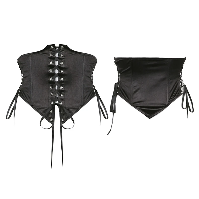 

Women Corset Bustier Tops Steel Boned Underbust Corset Floral Waist Training L41B