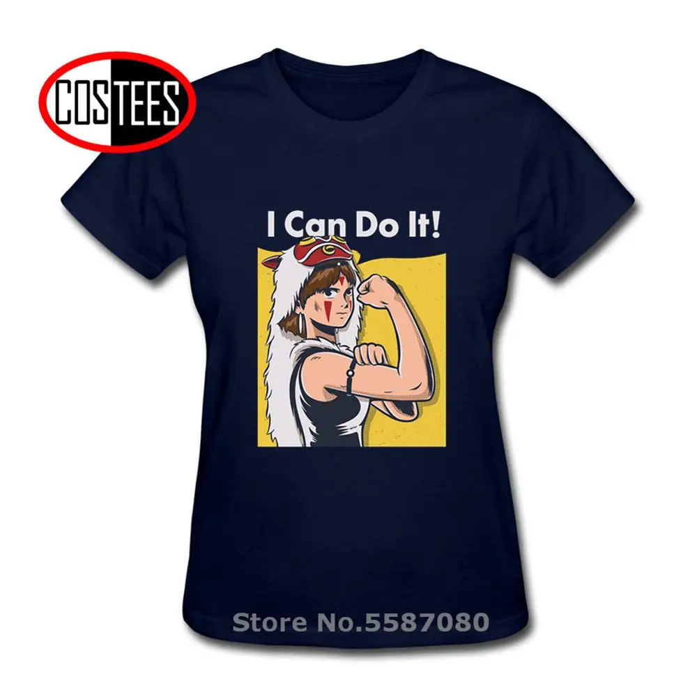 Смешные футболки с надписью We can do it design чудо-девушка аниме Мононоке принцесса