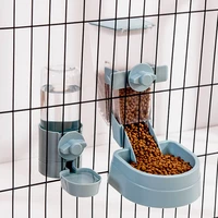 automatic pet bowls cage hanging feeder pet water bottle food container dispenser bowl for puppy cats rabbit pet feeding product