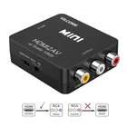 Адаптер-преобразователь HDMI-совместимый с AV, HD-видео HDMI-совместимый с RCA AVCVSB LR видео 1080P, поддержка NTSC PAL