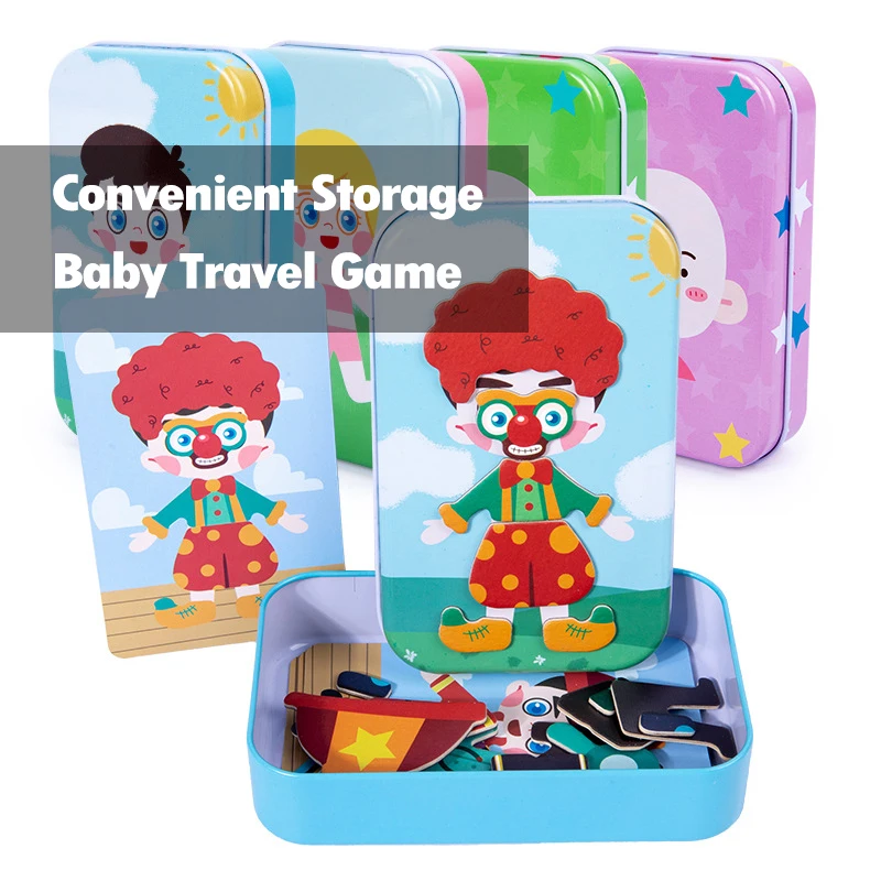 Baby Dress Up Games Magnetic 3D Puzzle Educational Jigsaw Expression Imagination Developing Toys for Girls Boys Birthday Gift | Игрушки и
