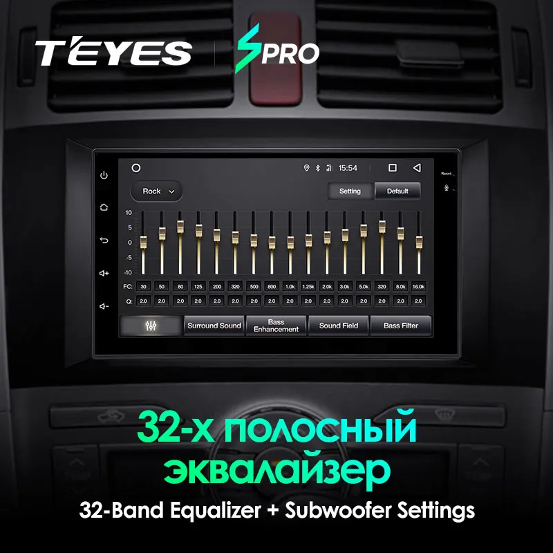 TEYES SPRO Штатная магнитола For Тойота Аурис E150 Toyota Auris 1 2006 - 2012 Android 8.1 до 8-ЯДЕР 4 + 64ГБ 32EQ