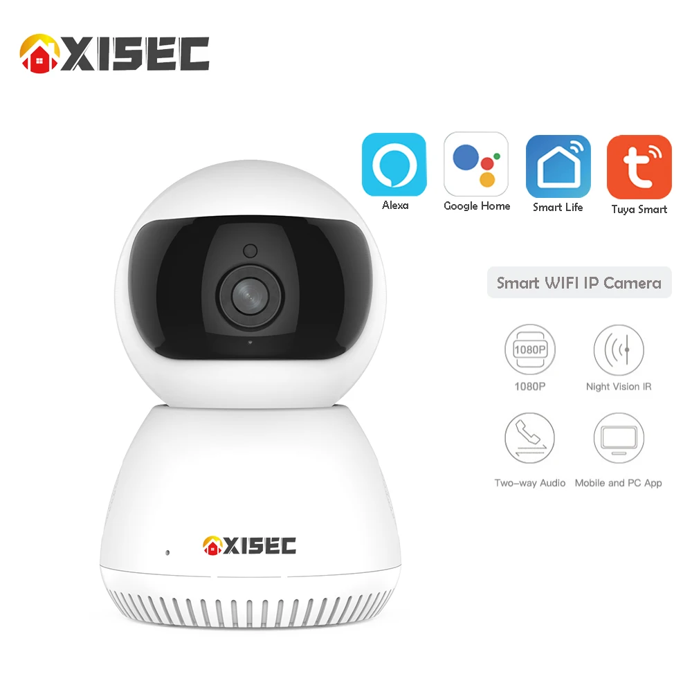 

IP-камера 2 Мп 1080P для домашней системы безопасности с автослежением vellance smart life TUYA