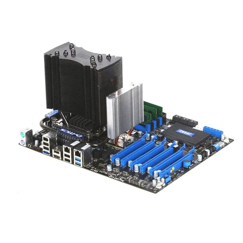 Кулер Pccooler N80 2 медная тепловая трубка кулер для northbridge Охлаждающий радиатор