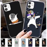 chenel unicorn and panda dab custom soft phone case for iphone 8 7 6 6s plus x xs max 5 5s se xr 11 cover