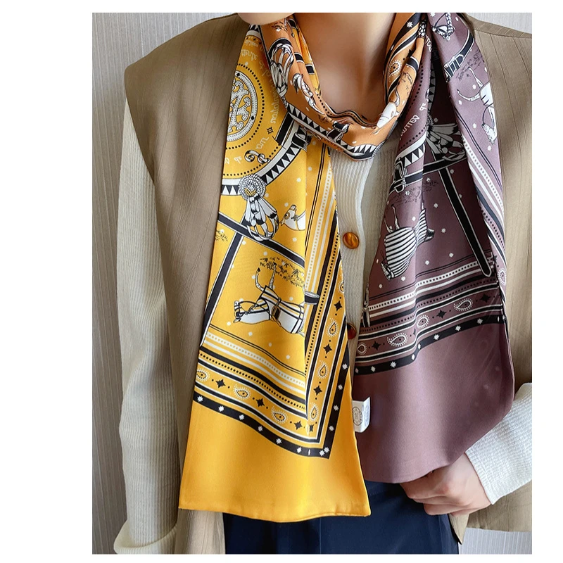 Роскошный длинный ободок для волос с рисунком лошади цветочный дизайнерский