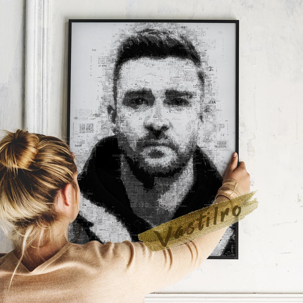 

Justin Timberlake Fashion Singer Black And White Wall Poster Movie Star Wall Art Fans Gift Home Decor Actor Vintage Art Prints