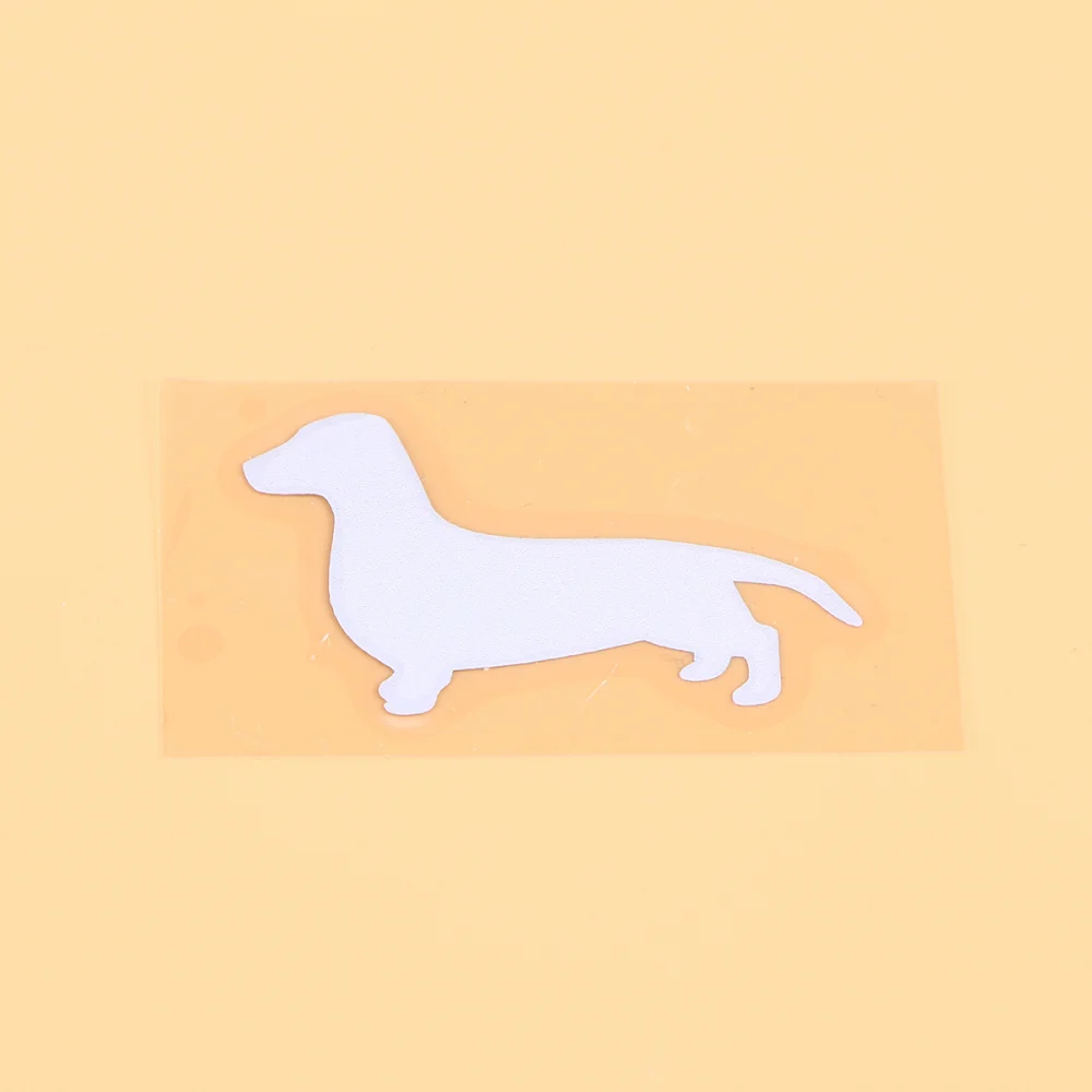 

Cartoon Dog Car Stickers Car Reflective Decal Decorative Sticker (White)