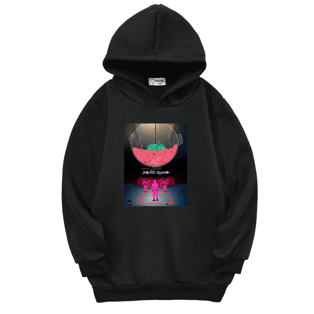 

Squid Game Pullover Hoodies Kid Sweatshirts Baby Boy Clothes Kawaii Children Outwear Movies Children's Clothing for Girl