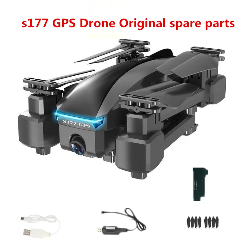Аккумулятор для дрона s177, USB-кабель для зарядки, пропеллер в виде кленового листа, запасные части для GPS-дрона s177, 20 минут полета Аккумулятор для дрона s177, USB-кабель для зарядки, пропеллер в виде кленового листа, запасные части для GPS-дрона s177, 20 минут полета