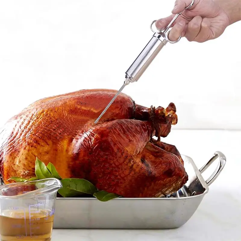 12 шт. 3 иглы шприц для инжектора мяса птицы маринада ароматизатор инжектор