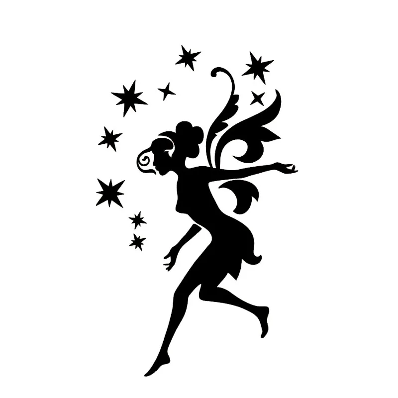 

Креативная симпатичная и элегантная Аппликация в форме сказочного Ангела из ПВХ, модная декоративная Обложка для тела, 12,6 см * 7,7 см