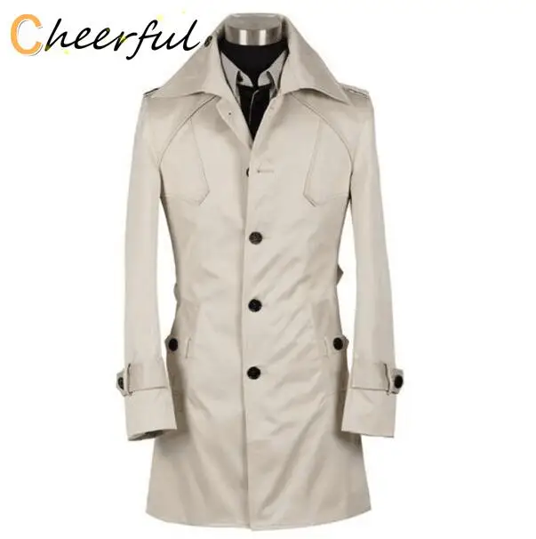 

Весенне-осенний облегающий пикантный короткий тренчкот, Мужская Осенняя мода, повседневный однобортный мужской тренчкот, пальто женское-9XL
