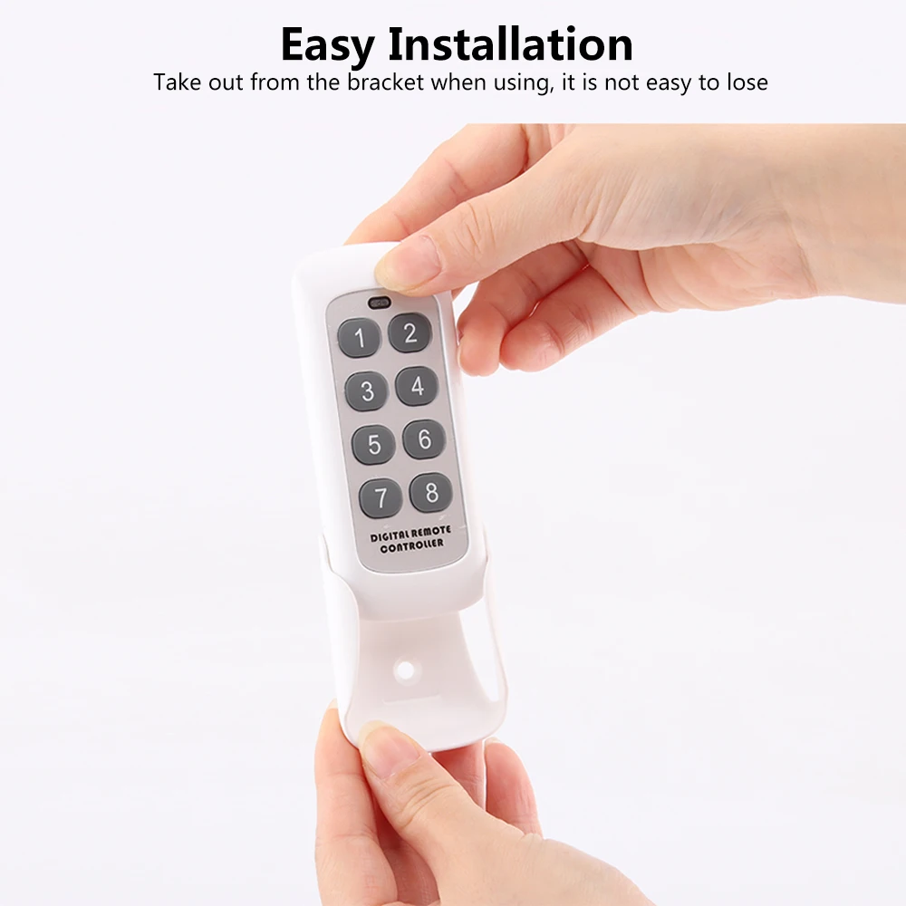 SMATRUL 8 keys Беспроводной дистанционного Управление умная розетка ЕС плагин для