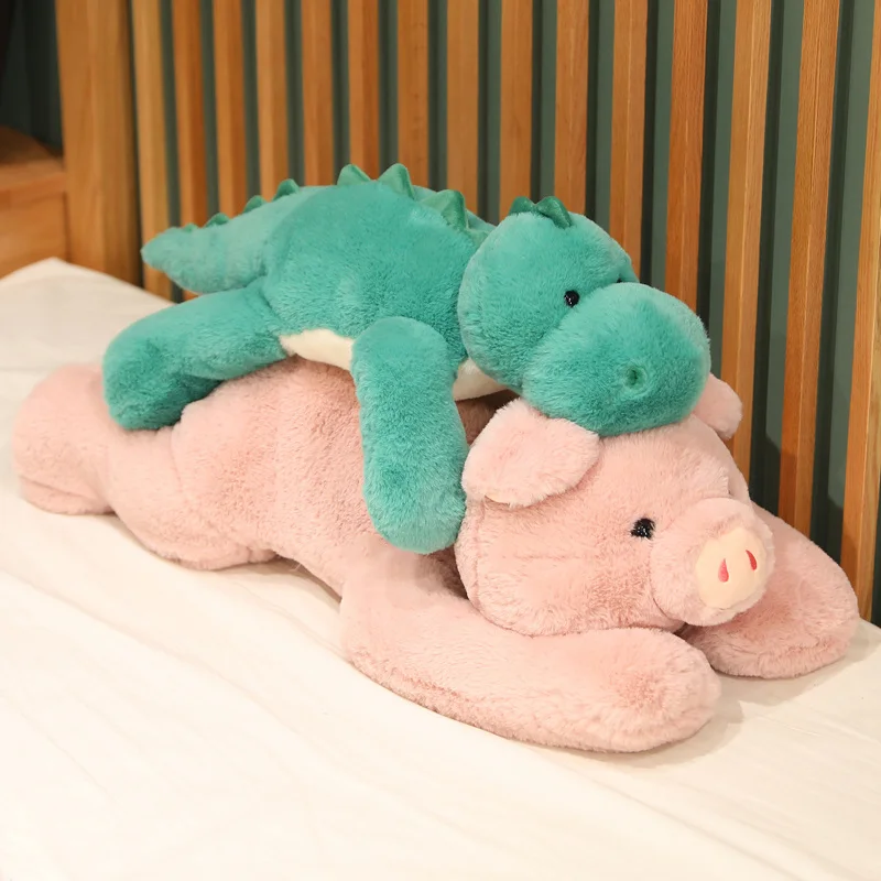 

Soft Kawaii Toy Big Dinosaur Pillows Dolls Animals Piggy Bear Husky Plush Pillow Cartoon Bed Sofa Cushion Kids Toys Xmas Gift