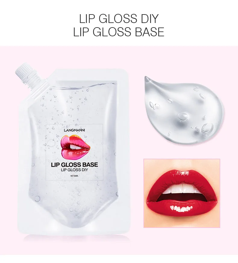 

50G Transparent Lip Gloss Base Oil DIY Clear Lip Gloss Raw Material Gel Lip Glaze Lipgloss Handmake Liquid Moisturizing Lipstick