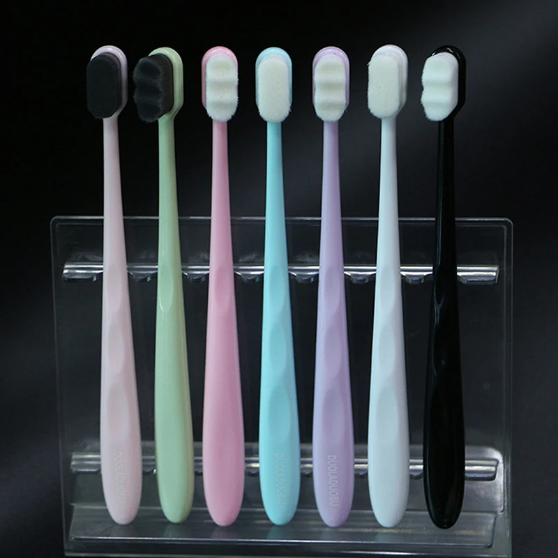 

1pcs Ultra-fine Soft Million Toothbrush Portable Travel Eco-friendly Brush Tooth Care Oral Cleaning Tool For Adult