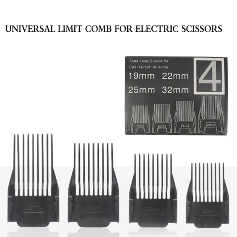 

4PCS Universal Hair Trimmer Clipper Limit Comb Guide Sets Limit Calipers Tool