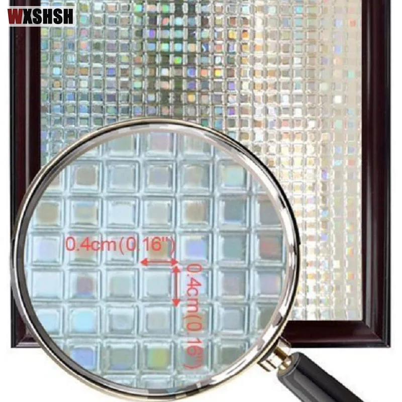 Маленькая мозаичная стеклянная пленка статический липкий лазер ПВХ защита