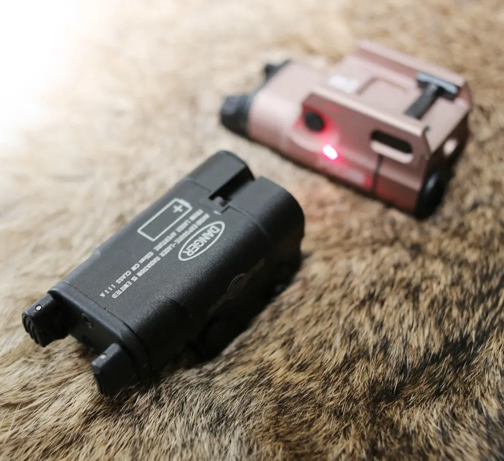 

Magorui XC2 Laser Light Compact Pistol Flashlight With Red Dot Laser LED MINI White Light 200 Lumens for Glock