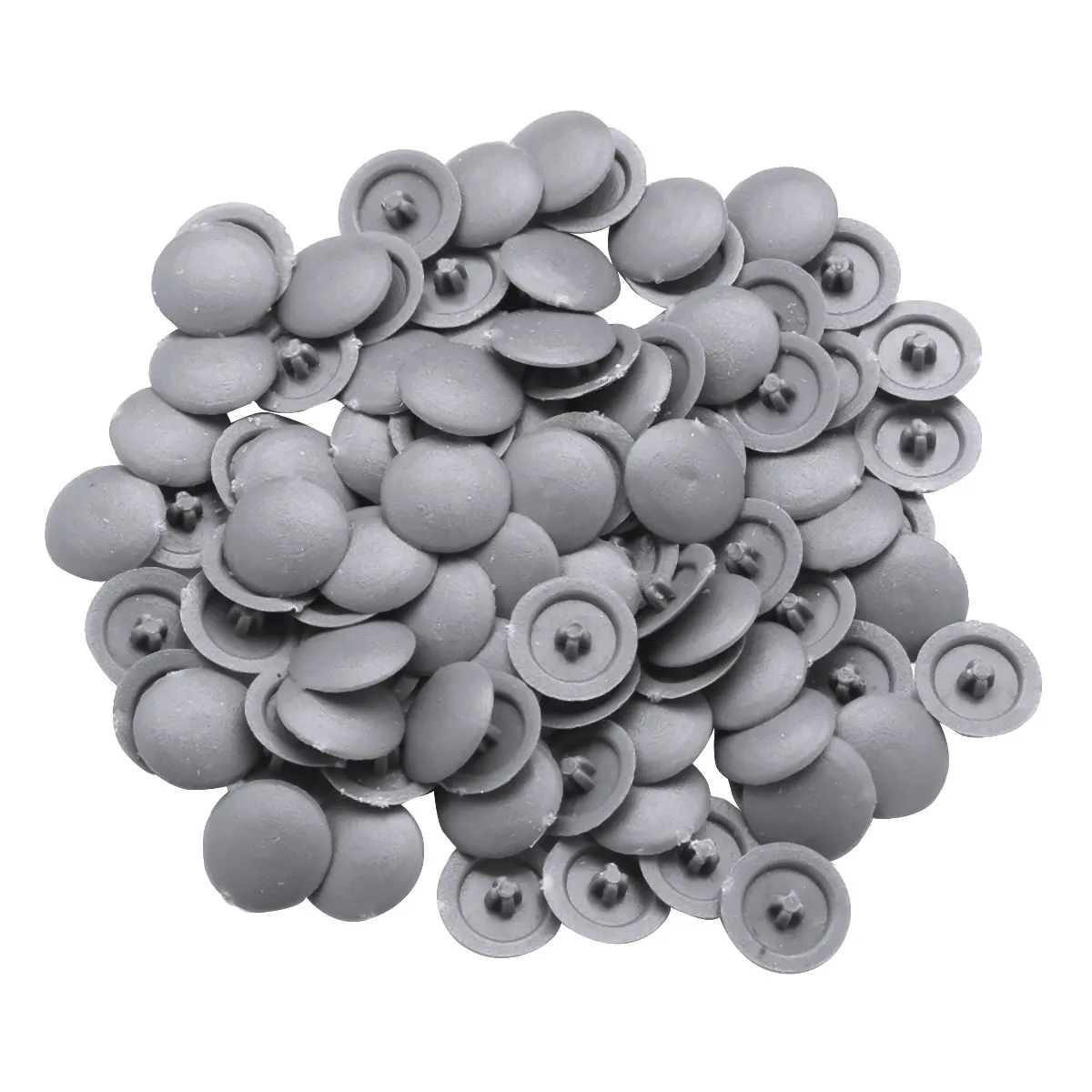 

100Pcs Round Shaped Screw Covers Caps Plastic Self-Tapping Flat Screw Cap Covers Lids for Cupboard Furniture Fittings