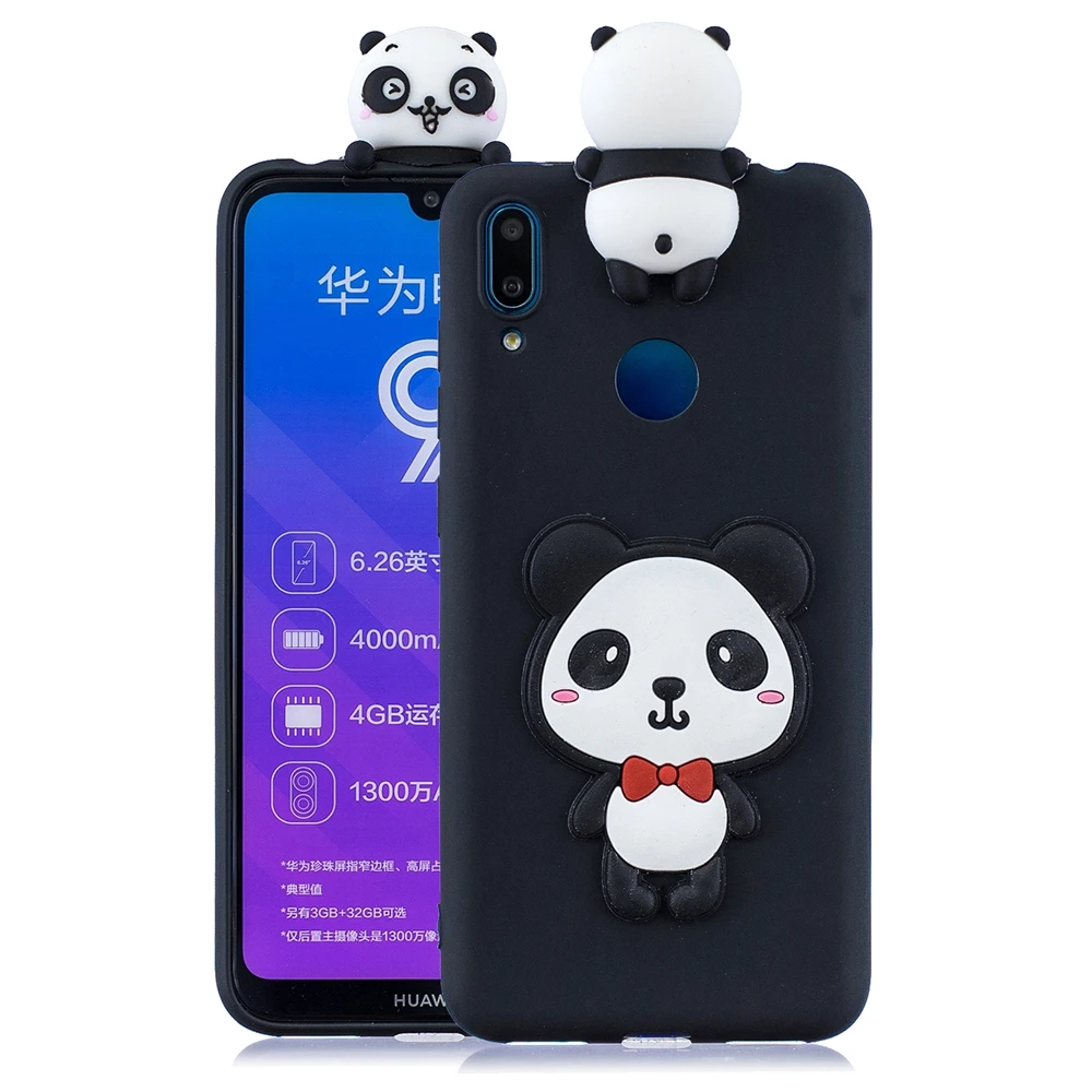 5 Etui huawei Y6 Y7 Prime чехол Крышка Y5 Y7 Y9 симпатичный типа сделай себе сам 3D собаки в форме единорога панда силиконовый чехол для принципиально huawei Y6 Y7 Y9 чехол - Цвет: 5