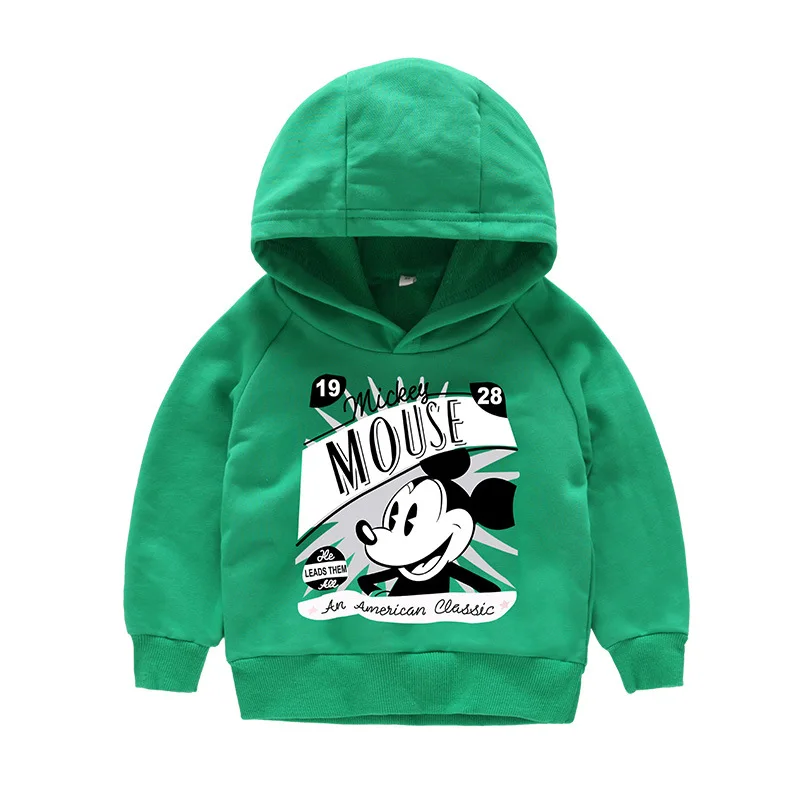Одежда для маленьких мальчиков с Микки Маусом топы длинным рукавом детские