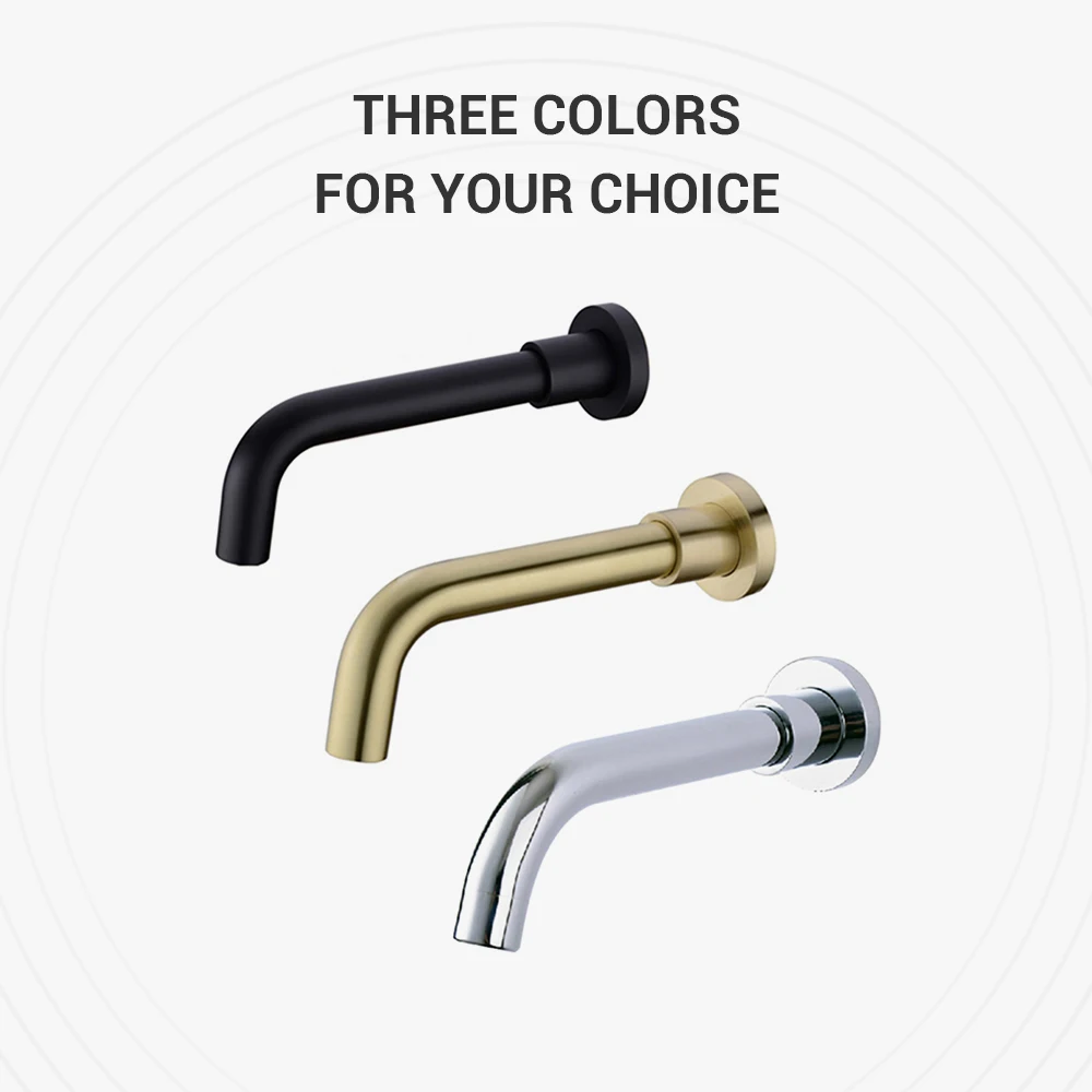 chrome bass bath tub shower mixer bath faucet filler brushed gold spout wall outlet black faucets spouts replacement fillers free global shipping