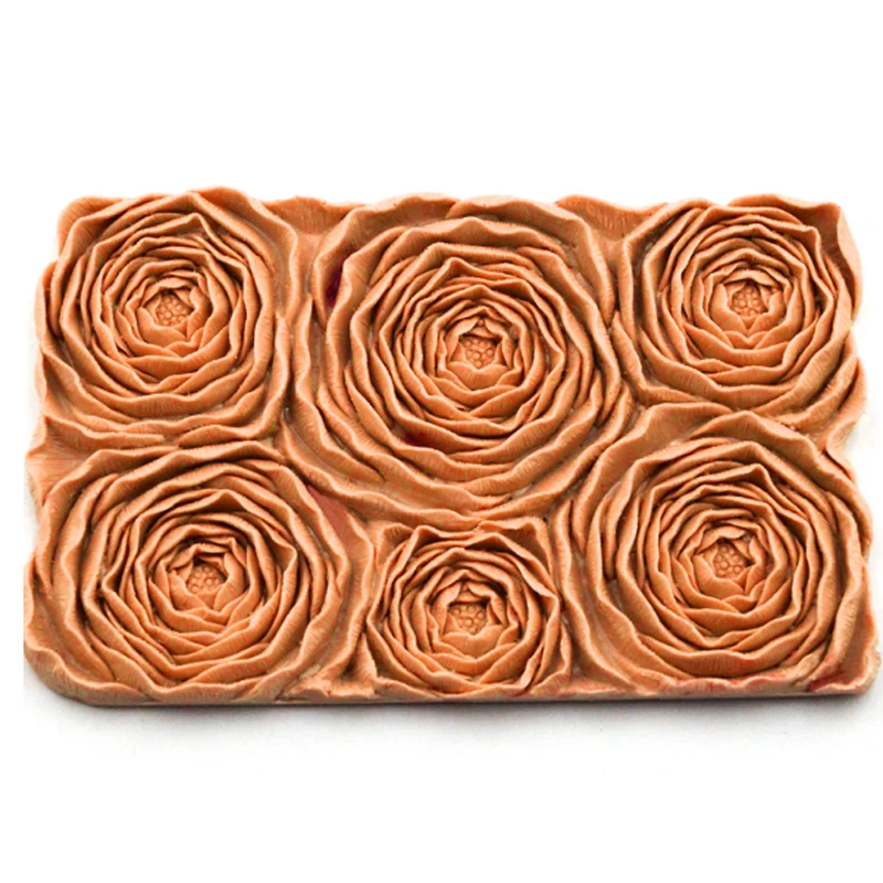 3D Розочка форма цветок Силиконовая Форма торт кайма для мастики украшения в виде