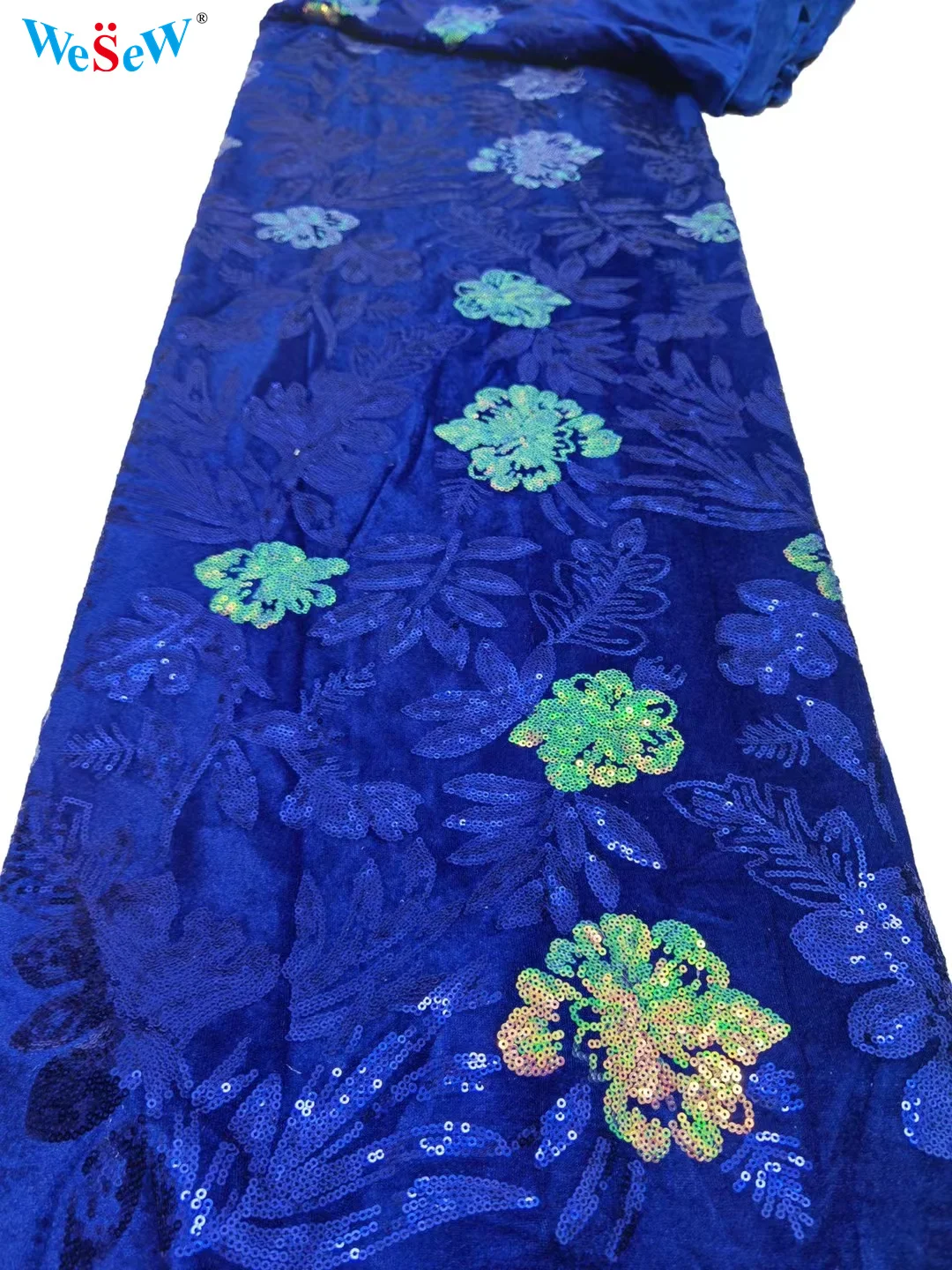 

5 ярдов кружевная ткань, африканские бархатные кружевные ткани с блестками, материал для свадебного/церковного/вечернего платья SDPV08