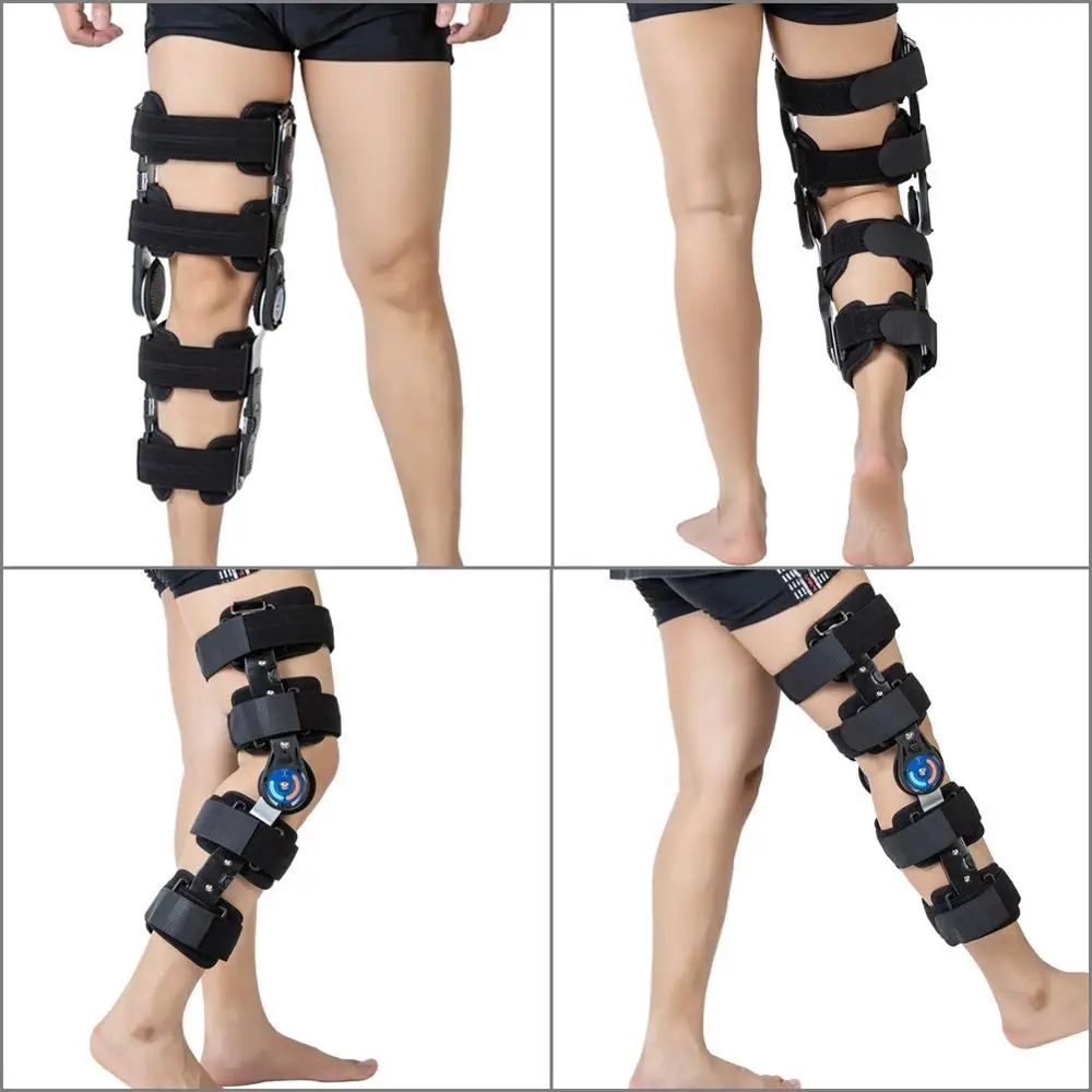 

Leg Brace Medical Grade 0-120 Degree Adjustable Hinged Knee Support Protect Knee Ligament Damage Repair
