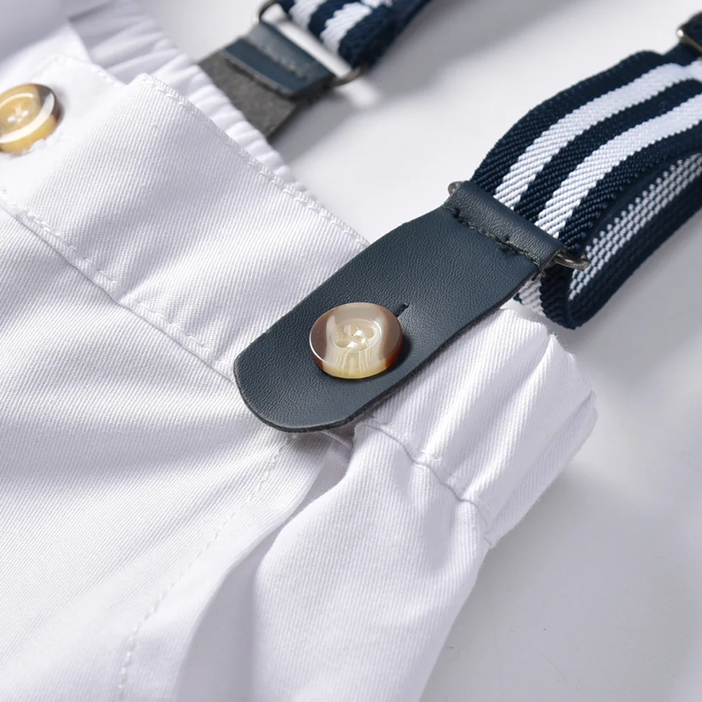 Синий и белый клетчатый костюм с рубашкой для маленьких мальчиков одежда свадьбы