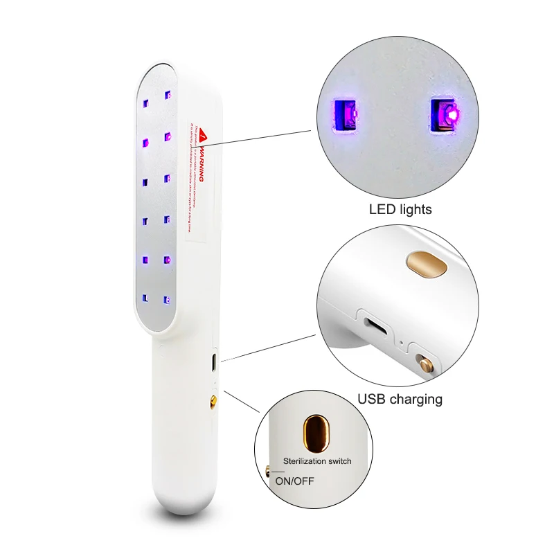 

Handheld Portable Uv LightSterilizers Lamp Sterilization Esterilizador Germicidal UVC Disinfection Lamp Ultraviolet Sterilizing