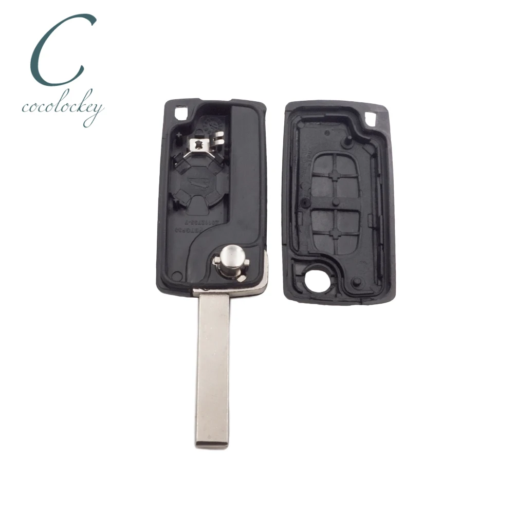 1 шт. для Peugeot Expert 2001 3008 5008 807 2 кнопки Замена Флип брелок чехол в виде ракушки лезвие