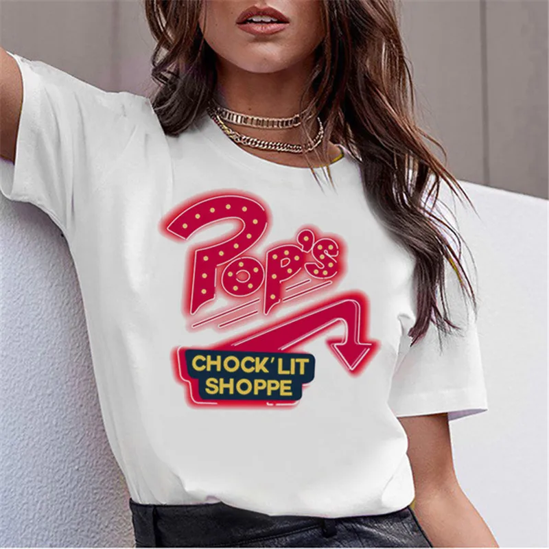 

Showtly riverdale t shirt anime LOGO Women T-shirt Korean Fashion Clothing harajuku Streetwear Vogue T-shirts