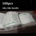 100 шт., Одноразовые стерилизованные Профессиональные тату-иглы 3RL1RL