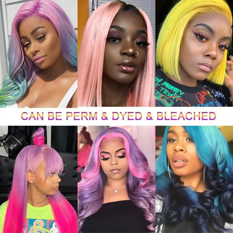 Factory Price 100% Human Hair Wigs Blonde 10 - 30 Inch 613 4X4 Lace Closure Wig | Шиньоны и парики