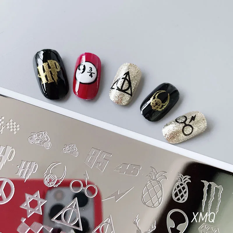 Набор для ногтей XMQ Steel пластины штамповки Леопардовый принт 6 х12 см | Красота и