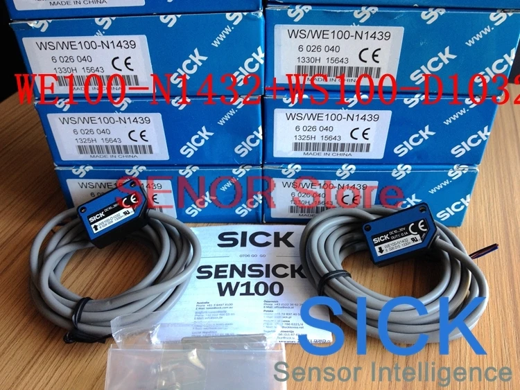 Оригинальный фотоэлектрический переключатель W/WE100-N1439 (WS100-D1032, WE100-N1432)