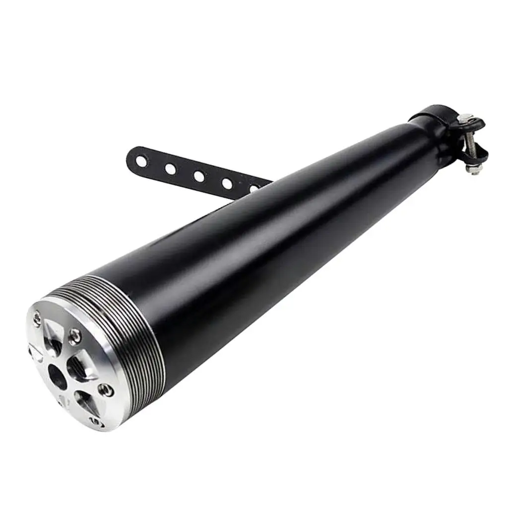 

Motorcycle Exhaust Motorcycle Muffler Silencer Pipe with 3 adapters to fit 38/40/43mm diamter of the junction